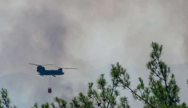 Δάσος Δαδιάς: Μία εβδομάδα μάχης με τις φλόγες – Ξεκίνησαν οι ρίψεις νερού