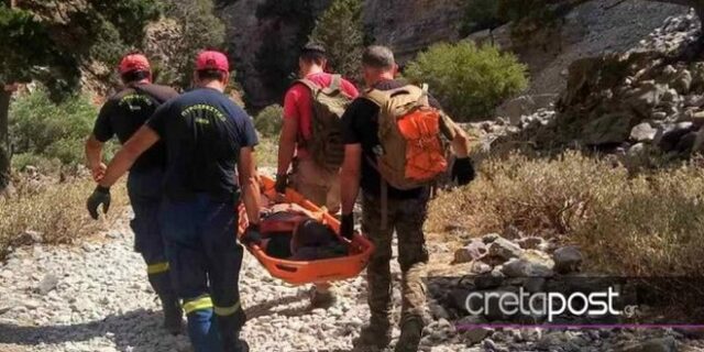 Κρήτη: Διάσωση τουρίστριας στο φαράγγι της Ίμβρου