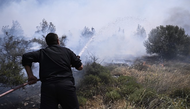 Βοιωτία: Καλύτερη η εικόνα της φωτιάς στην Ασωπία – Υπό μερικό έλεγχο η πυρκαγιά στο Ηράκλειο