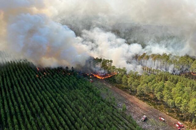 “Κόλαση” φωτιάς σε Γαλλία και Ισπανία λόγω του καύσωνα – Εκατοντάδες έχασαν τη ζωή τους