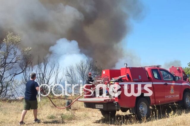 Φωτιά στα Άγναντα Ηλείας: Ζητούν την απομάκρυνση των κατοίκων – Τραυματίστηκε Πυροσβέστης