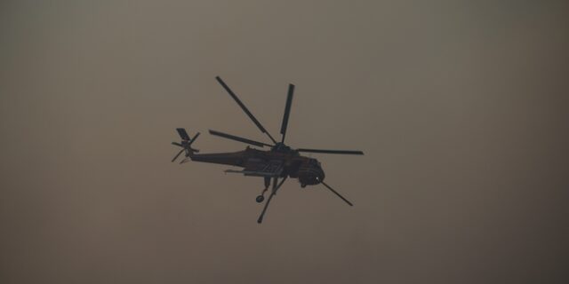 Αρκαδία: Σε εξέλιξη η φωτιά στην περιοχή Ρούτσι της Μεγαλόπολης