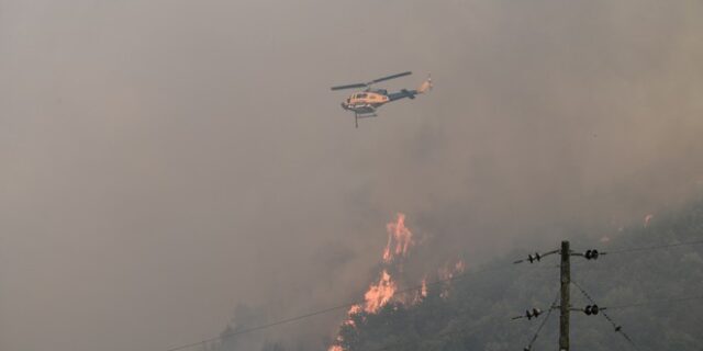 Ηλεία: Καλύτερη η εικόνα της φωτιάς στον Πύργο – Συνεχίζονται οι προσπάθειες κατάσβεσης