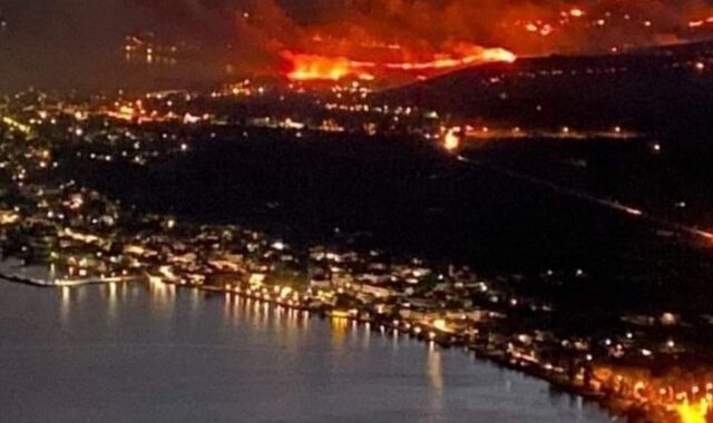 Φωτιά στην Άμφισσα: Εφιαλτική νύχτα σε πολλά μέτωπα – Εκκενώθηκε η Βόρεια Ιτέα