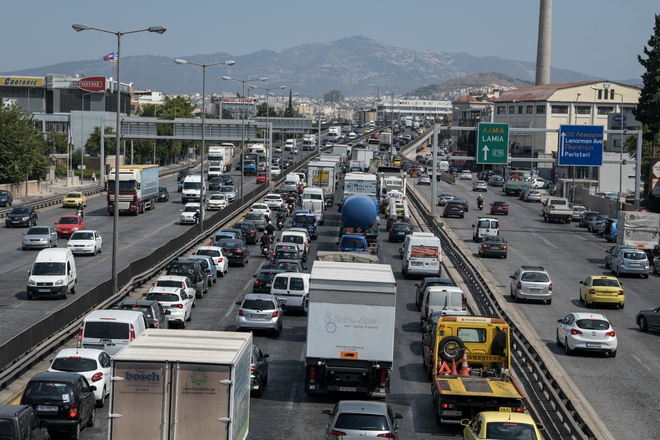 Κίνηση στους δρόμους: Προβλήματα σε Κηφισό και Λ. Αθηνών – LIVE ΧΑΡΤΗΣ
