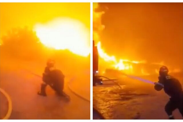 Φωτιά στην Πεντέλη: Βίντεο που κόβουν την ανάσα – Τιτάνια μάχη των Πυροσβεστών με τις φλόγες