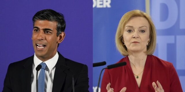 Βρετανία: Ρίσι Σούνακ και Λιζ Τρας θα αναμετρηθούν για την ηγεσία των Συντηρητικών