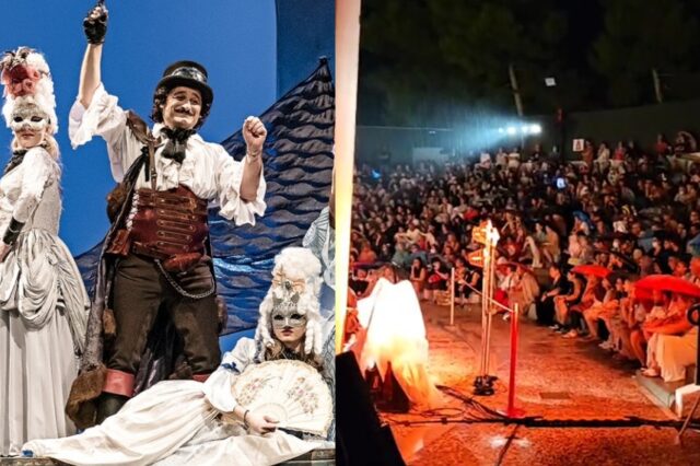 Βασίλης Χαραλαμπόπουλος: Συγκινείται με θεατές που αψηφούν τη βροχή – “Σαν νυχτερινό μπάνιο βλέποντας θέατρο”