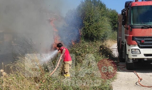 Εύβοια: Φωτιά στην Αιδηψό