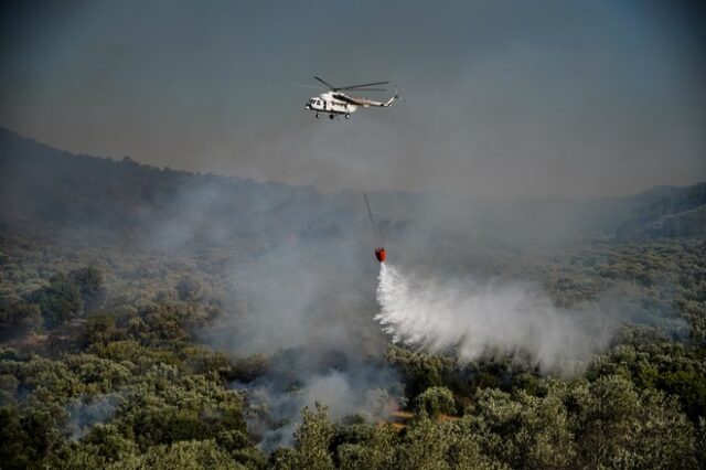 Καλύτερη η εικόνα της φωτιάς στην Θάσο – Υπό μερικό έλεγχο το μέτωπο στον Κορυδαλλό