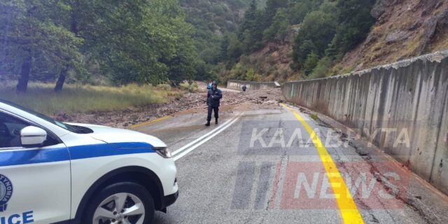 Κακοκαιρία – Καλάβρυτα: Κατολίσθηση στον Οδοντωτό –  Με λεωφορεία τα δρομολόγια