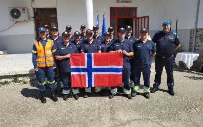 Με τους Πυροσβέστες από Φινλανδία και Νορβηγία συναντήθηκε ο Υπουργός Πολιτικής Προστασίας