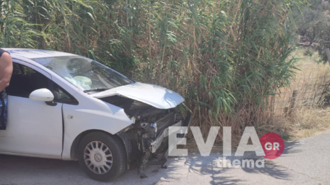 Εύβοια: Σφοδρό τροχαίο στις Πετριές – Μία τραυματίας