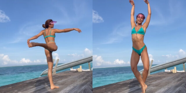 Ειρήνη Παπαδοπούλου: Χορεύει δίπλα στην θάλασσα και εντυπωσιάζει