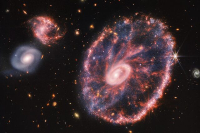 NASA: Νέες εικόνες από το τηλεσκόπιο James Webb – Ο δακτυλιοειδής γαλαξίας Cartwheel