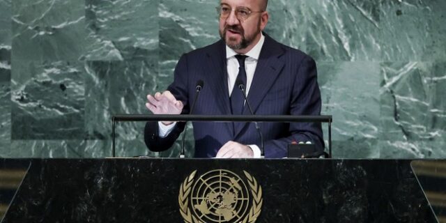Ο Σαρλ Μισέλ ζητά τον εξοστρακισμό της Ρωσίας από το Συμβούλιο Ασφαλείας του ΟΗΕ