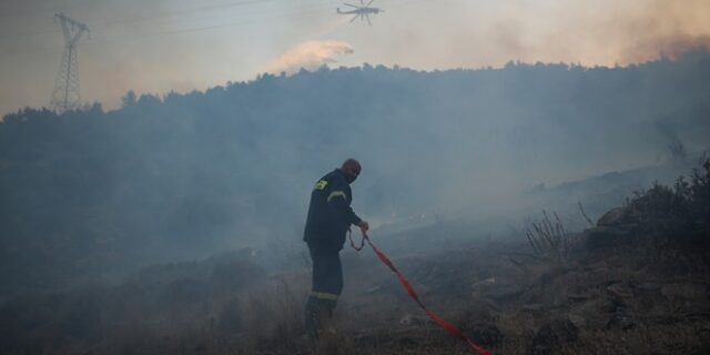 Υπό μερικό έλεγχο η φωτιά στην Ηλεία