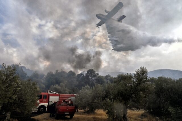 Υπό μερικό έλεγχο η φωτιά στην Κέρκυρα