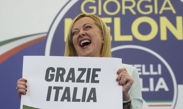 Μελόνι: Η Ιταλία μας διάλεξε και εμείς δεν θα την εξαπατήσουμε