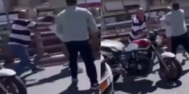 Ο Αχιλλέας Μπέος έπαιξε ξύλο στον δρόμο με οδηγό μηχανής – Τι έγραψε στο Facebook