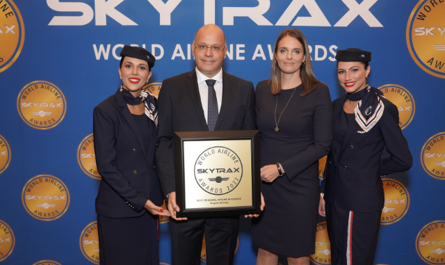 Η AEGEAN διακρίθηκε και πάλι ως η «Καλύτερη Περιφερειακή Αεροπορική Εταιρεία στην Ευρώπη» στα Skytrax World Airline Awards
