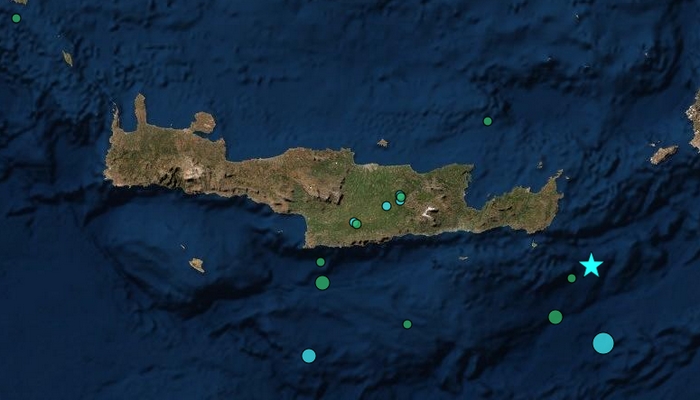 Σεισμός 5,2 Ρίχτερ ανοιχτά της Κρήτης