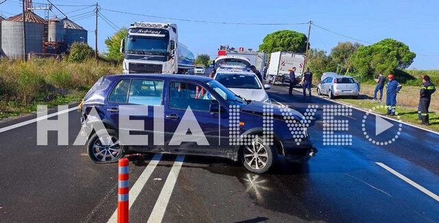 Καραμπόλα με φορτηγά και αυτοκίνητα στην Πατρών-Πύργου – Αναφορές για εγκλωβισμένους