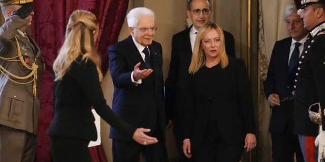 Ιταλία: Ορκίστηκε πρωθυπουργός η Τζόρτζια Μελόνι  – Ποιοι υπουργοποιούνται