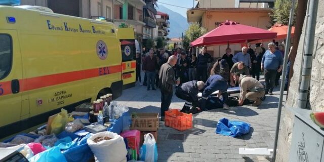 Πανικός στη λαϊκή της Καλαμπάκας: Αγροτικό παρέσυρε τρία άτομα
