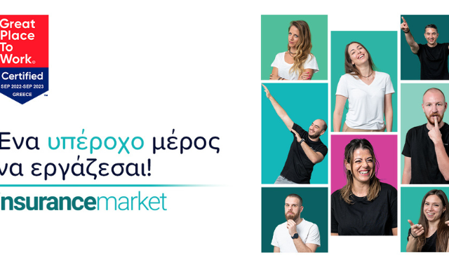 To insurancemarket.gr άλλη μια φορά πιστοποιείται ως Great Place to Work®