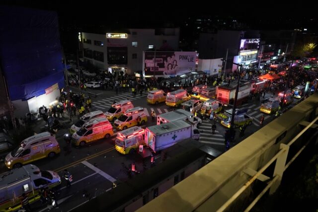 Τραγωδία στη Σεούλ: Πάνω από 100 νεκροί και δεκάδες τραυματίες σε εκδήλωση για το Χάλογουιν