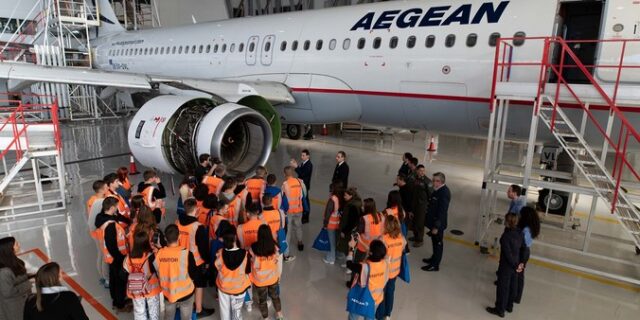AEGEAN: Παιδιά από ακριτικές περιοχές ήρθαν στην Αθήνα για τη γιορτή της Πολεμικής Αεροπορίας