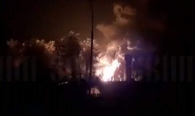 Ρωσία: Φωτιά σε εγκατάσταση αποθήκευσης πετρελαιοειδών κοντά στα σύνορα με την Ουκρανία