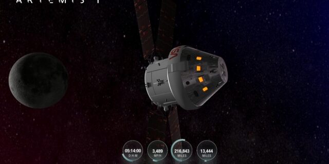 Το διαστημικό σκάφος Orion πλησίασε σε απόσταση 130 χλμ από τη Σελήνη