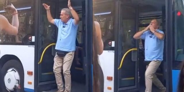 Ρόδος: Οδηγός λεωφορείου άφησε το τιμόνι και άρχισε να χορεύει Φουρέιρα