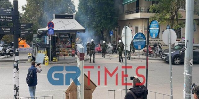 Απεργία: Επεισόδια στη Θεσσαλονίκη μετά το τέλος της πορείας