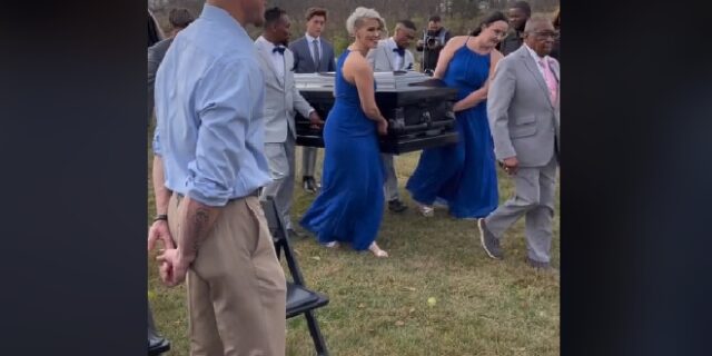 Γαμπρός εμφανίστηκε στον γάμο του μέσα σε φέρετρο