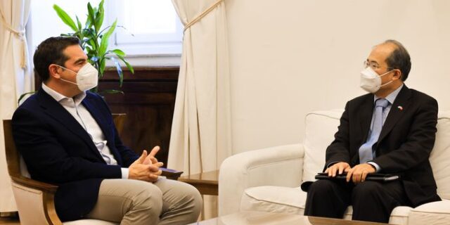 Αλέξης Τσίπρας: Είδε τον πρέσβη της Κίνας στην Ελλάδα