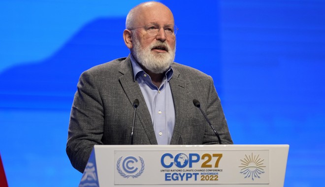 COP27: “Μην αφήσετε κανέναν να πει ότι η Ευρώπη κάνει πίσω” λέει ο Τίμερμανς