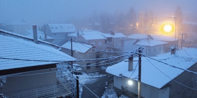 Χιόνια σε πολλές περιοχές της Ελλάδας