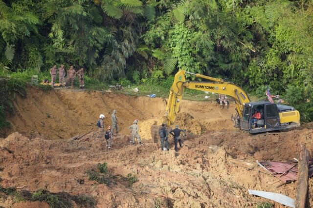 Κατολίσθηση στη Μαλαισία: Στους 24 οι νεκροί – Συνεχίζονται οι έρευνες για τους αγνοούμενους