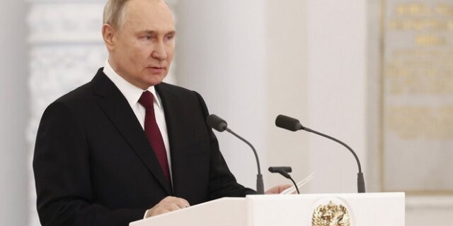 Πούτιν: Θα συνεχίσουμε τα πλήγματα κατά ουκρανικών ενεργειακών υποδομών