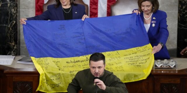 Ζελένσκι στο Κογκρέσο: Η στρατιωτική βοήθεια των ΗΠΑ είναι “επένδυση”, όχι “ελεημοσύνη”