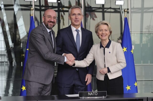 ΝΑΤΟ και ΕΕ ενισχύουν τη συνεργασία τους μετά τη ρωσική εισβολή στην Ουκρανία