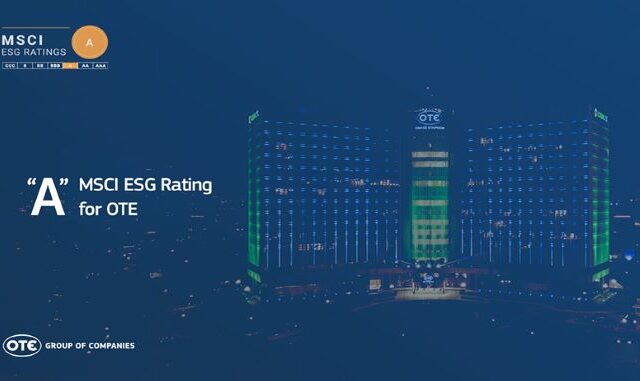 «A» για τον ΟΤΕ στην αξιολόγηση MSCI ESG Ratings