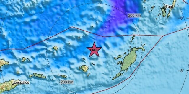 Σεισμός 7,6 Ρίχτερ στα νησιά Τανιμπάρ της Ινδονησίας – Προειδοποίηση για τσουνάμι