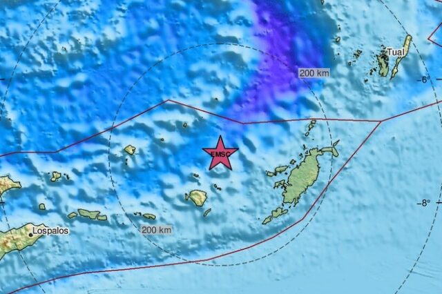 Σεισμός 7,6 Ρίχτερ στα νησιά Τανιμπάρ της Ινδονησίας – Προειδοποίηση για τσουνάμι