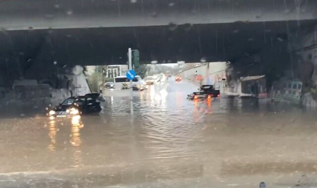 Μαρούσι: Αποκαταστάθηκε η κυκλοφορία στην υπόγεια διάβαση της Σπύρου Λούη που πλημμύρισε