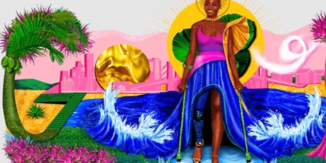 Mama Cax: Η Google τιμά με ένα doodle το μοντέλο με το ένα πόδι