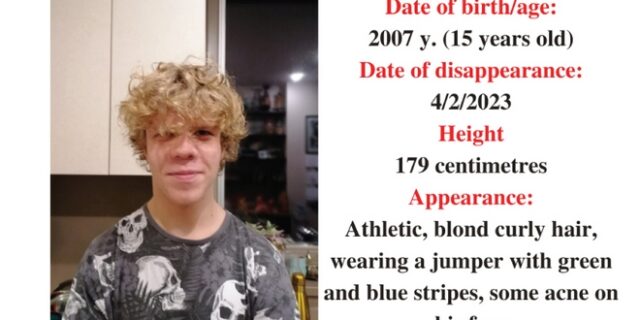 Missing alert για την εξαφάνιση 15χρονου στη Λιθουανία